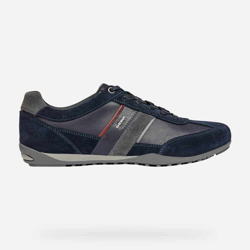 Geox Sneakers Navy Wells - Geox Mens Shoes - ECHRBS925